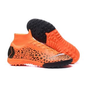 Nike Mercurial Vapor XIII Elite SG AC CR7 Safari – Hvit Oransje Svart –  innendørs fotballsko,fotballsko uten lisser